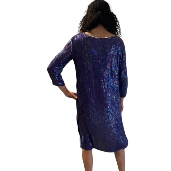 Fully Beaded Silk Tunic Dress Vintage - Picture 3 of 13